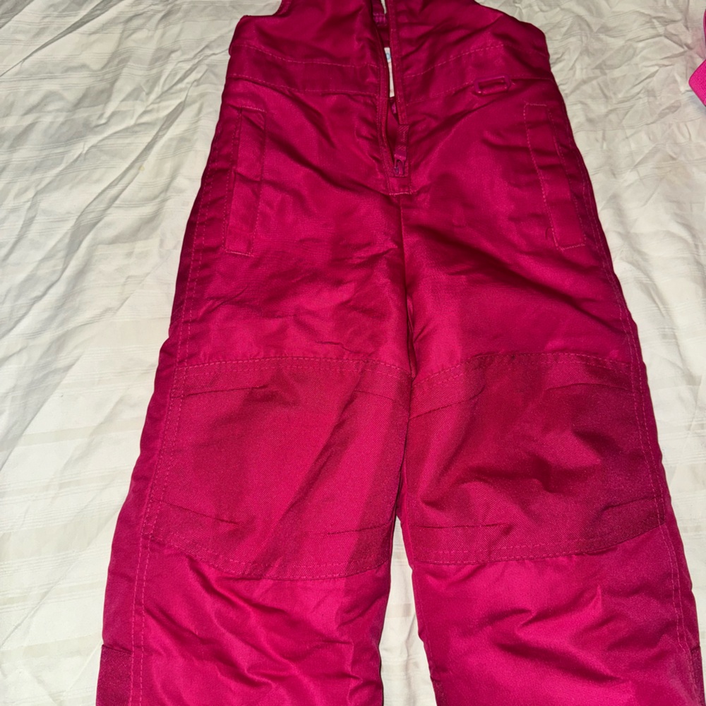 2T Girls Snow Bibs